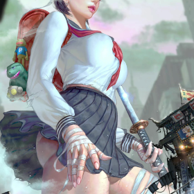 细腻与野性 韩国画师