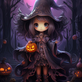 万圣节主题插画。万圣