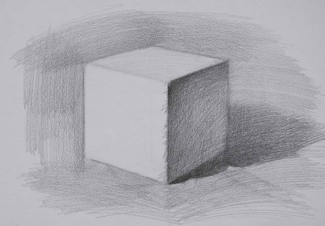 素描石膏像正方体如何画?怎么画好素描正方体?