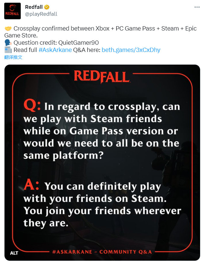 【《红霞岛》确认支持跨平台联机!XGP也能和Steam连】《红霞岛》官推今日宣布,本作在推出时即会支持跨平台联机, Xb